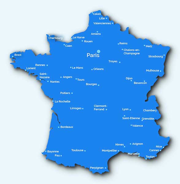 Map of France